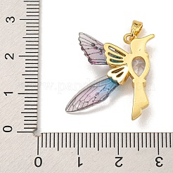 Brass Glass Rhinestone Pendants&nbsp;KK-U035-30G
