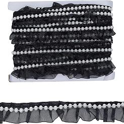 Polyester Lace Trim&nbsp;OCOR-WH0075-17B