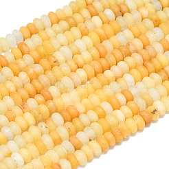 Natural Topaz Jade Beads Strands&nbsp;G-P575-A41-4x2mm