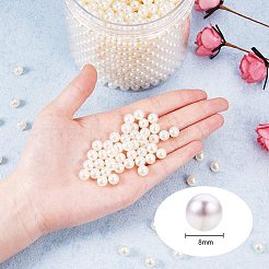 ABS Plastic Imitation Pearl Round Beads&nbsp;PH-MACR-F033-8mm-24