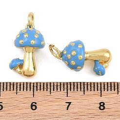 Brass Enamel Pendants&nbsp;KK-CBA3297-09G-D