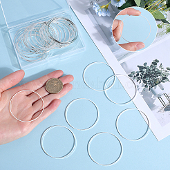 50Pcs Brass Linking Rings&nbsp;KK-SP0002-12A