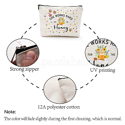 Teachers' Day Polycotton Canvas Storage Bags&nbsp;ABAG-WH0029-069