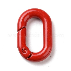 Spray Painted Alloy Spring Gate Rings&nbsp;PALLOY-K257-11