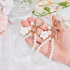 2Pcs Alloy Enamel Pendant Keychains&nbsp;KEYC-CN0001-15