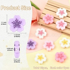 10Pcs 5 Colors Silicone Beads&nbsp;SIL-YW0002-61