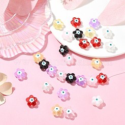 30Pcs 6 Colors Transparent Glass Beads&nbsp;GLAA-CJ0002-62