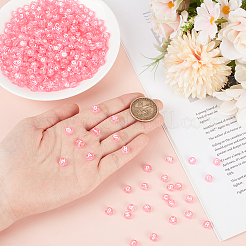 1000Pcs Transparent Acrylic Beads&nbsp;TACR-ME0001-09A