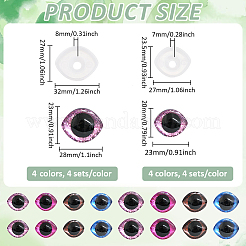 32 Bags 8 Styles DIY Doll Eye Making Kits&nbsp;DIY-PH0031-67