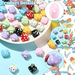 40Pcs 8 Colors Opaque Acrylic Beads&nbsp;OACR-CJ0002-76