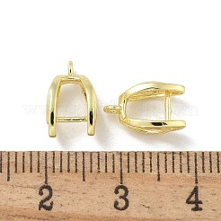 Rack Plating Brass Pendant Bails&nbsp;KK-G515-31G