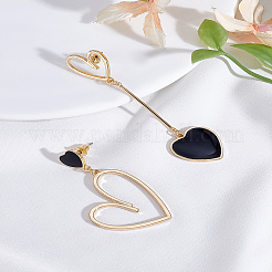 1 Pair Alloy Dangle Stud Earrings&nbsp;EJEW-LP0003-54G-02