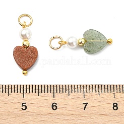Natural & Synthetic Mixed Gemstone Pendants&nbsp;PALLOY-JF05818