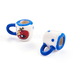 2Pcs Handmade Porcelain Mug Cup Decoration&nbsp;PORC-TA0001-55D