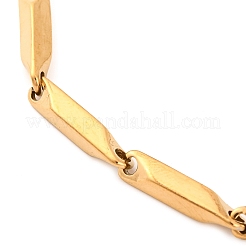 201 Stainless Steel Rectangle Link Bracelets for Women&nbsp;BJEW-G711-10G