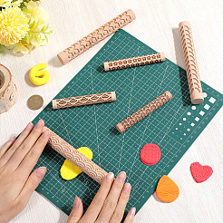 Wood Rolling Sticks&nbsp;DIY-CN0003-13C