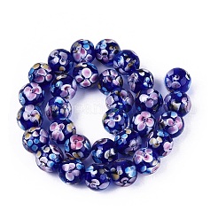 Handmade Lampwork Beads Strands&nbsp;LAMP-Q041-08B