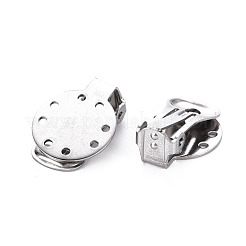 Non-Tarnish 304 Stainless Steel Clip-on Earring Setting&nbsp;STAS-Q241-012A