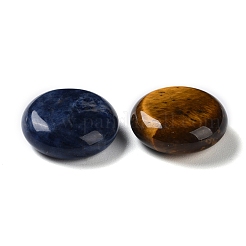 Natural Mixed Gemstone Flat Round Palm Stones&nbsp;G-M416-11