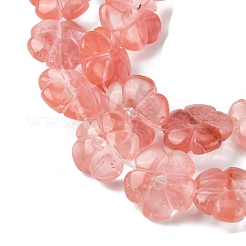 Cherry Quartz Glass Beads Strands&nbsp;G-H023-B10-01