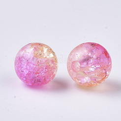 Transparent Crackle Acrylic Beads&nbsp;CACR-N002-07