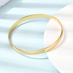 304 Stainless Steel Plain Bangles for Women Men&nbsp;BJEW-Z167-01G-03