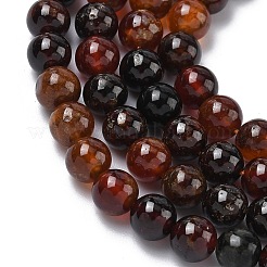 Natural Africa Orange Garnet Beads Strands&nbsp;G-K365-F01-6mm