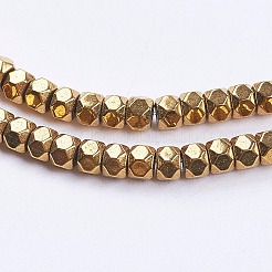 Electroplate Non-Magnetic Synthetic Hematite Beads Strands&nbsp;G-F562-S07