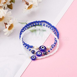 Glass Seed Beaded Stretch Bracelets&nbsp;BJEW-JB05969-02