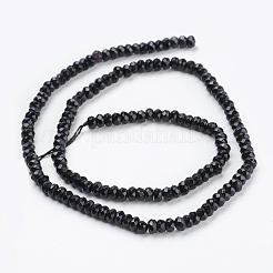 Natural Dyed & Heated Black Onyx Beads Strands&nbsp;G-K255-26A