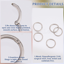 10Pcs 316L Stainless Steel Sleeper Earrings&nbsp;EJEW-BBC0001-56C
