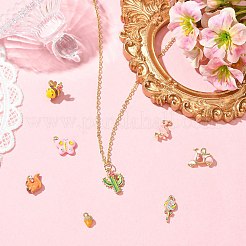 8Pcs 8 Styles Alloy Enamel Charms&nbsp;ENAM-CJ0007-39