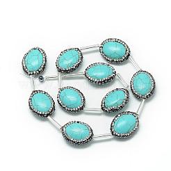 Synthetic Turquoise Rhinestone Beads&nbsp;G-Q488-02