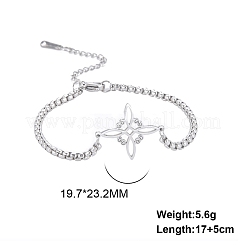Witch Knot 304 Stainless Steel Link Bracelets&nbsp;FS-WG5CE25-01