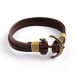 Leather Multi-Strand Bracelets&nbsp;BJEW-P128-35