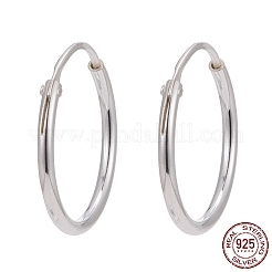 925 Sterling Silver Hoop Earring Findings&nbsp;STER-E062-05B-S