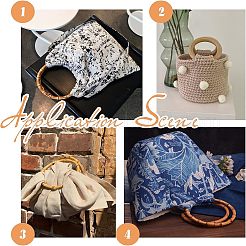 Wood Bag Handle&nbsp;FIND-WH0043-26