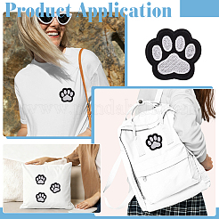 30Pcs Paw Print Embroidered Cloth Patch&nbsp;PATC-MA0001-59