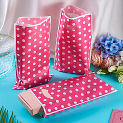 Polka Dot PET Plastic Packing Bags with Die Cut Hole Handle&nbsp;ABAG-TADJ0002-001B
