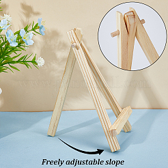 Foldable Wood Triangle Easel&nbsp;WOOD-WH0022-55B