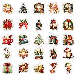 50Pcs Christmas Eve Theme Cartoon Paper Stickers&nbsp;DIY-P085-11