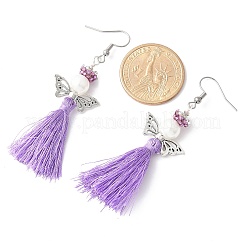 Angel 304 Stainless Steel Dangle Earrings&nbsp;EJEW-MZ00410