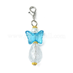 Butterfly Transparent Acrylic Beads Pendants&nbsp;HJEW-JM00574