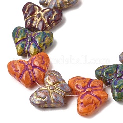 Painted Glass Beads Strands&nbsp;GLAA-Z021-03A