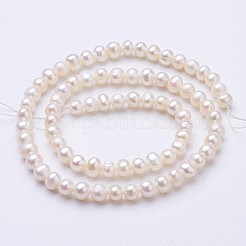 Natural Cultured Freshwater Pearl Beads Strands&nbsp;PEAR-F004-08-01