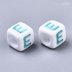 Opaque White Acrylic Beads&nbsp;SACR-R252-02E