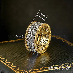 Brass Micro Pave Clear Cubic Zirconia Finger Rings&nbsp;FS-WG88BF1-02
