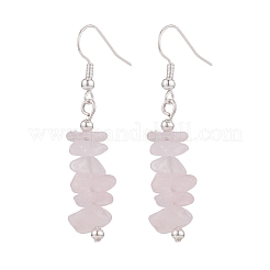 Natural Rose Quartz Chips Beaded Jewelry Set&nbsp;SJEW-JS01232-06