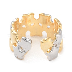 Brass Star Open Cuff Ring for Women&nbsp;RJEW-C102-17GP