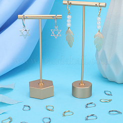 100Pcs 2 Colors 304 Stainless Steel Leverback Earring Findings&nbsp;STAS-SC0006-67